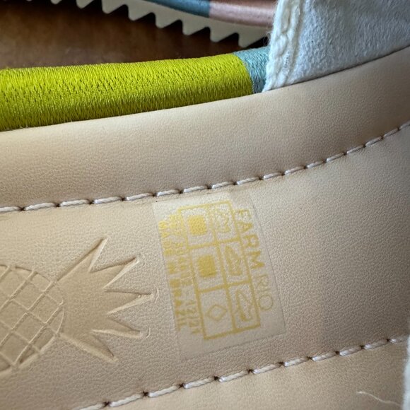 Farm Rio Sunset Crochet Slide Sandals - Picture 8 of 11